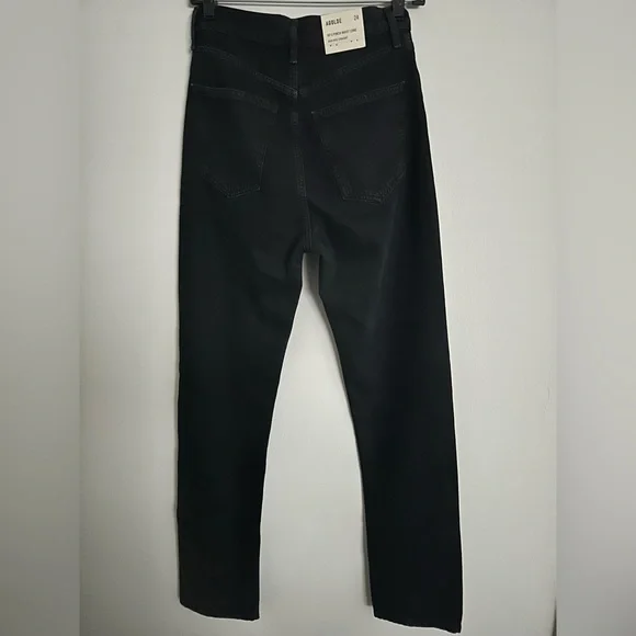 NWT AGOLDE 90's Pinch Waist Long Jeans in Black - Picture 8 of 10